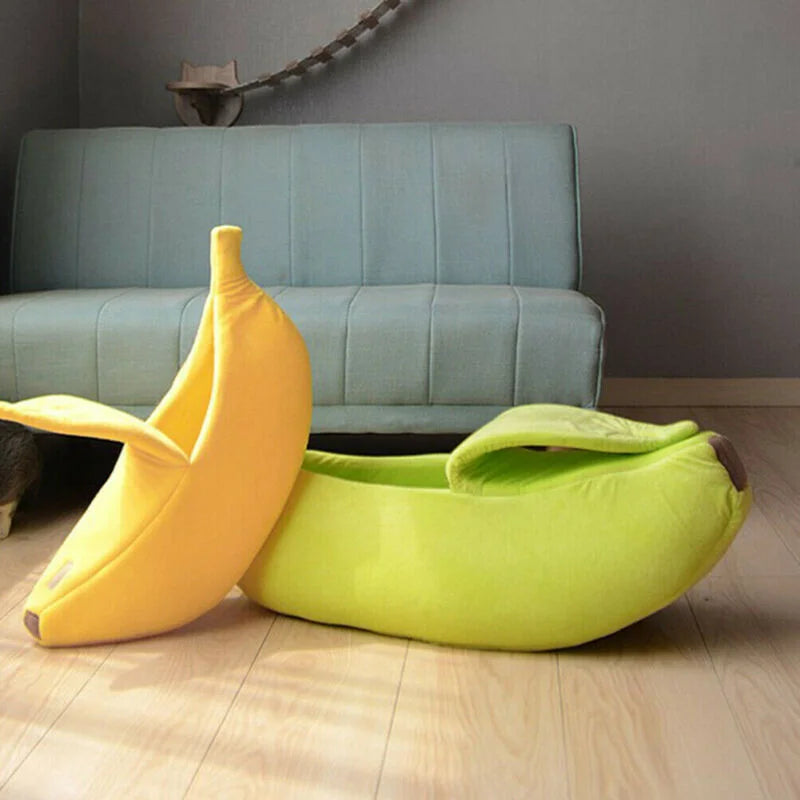 Banana Bed House – Cozy, Durable, and Portable Pet Bed in Multicolor