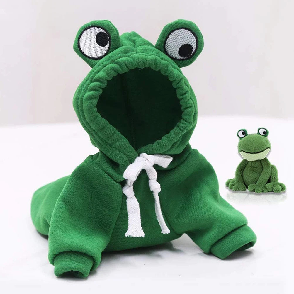 Cute Frog Shape Dog Hoodie