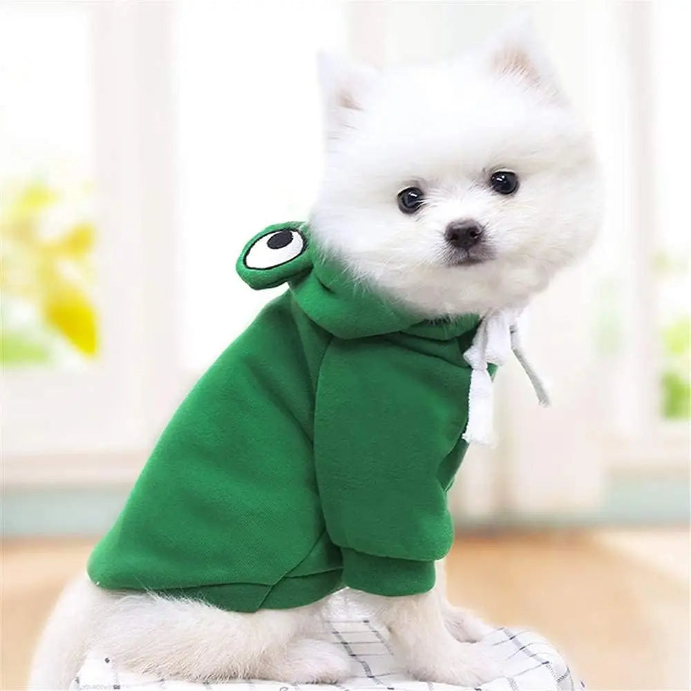 Cute Frog Shape Dog Hoodie